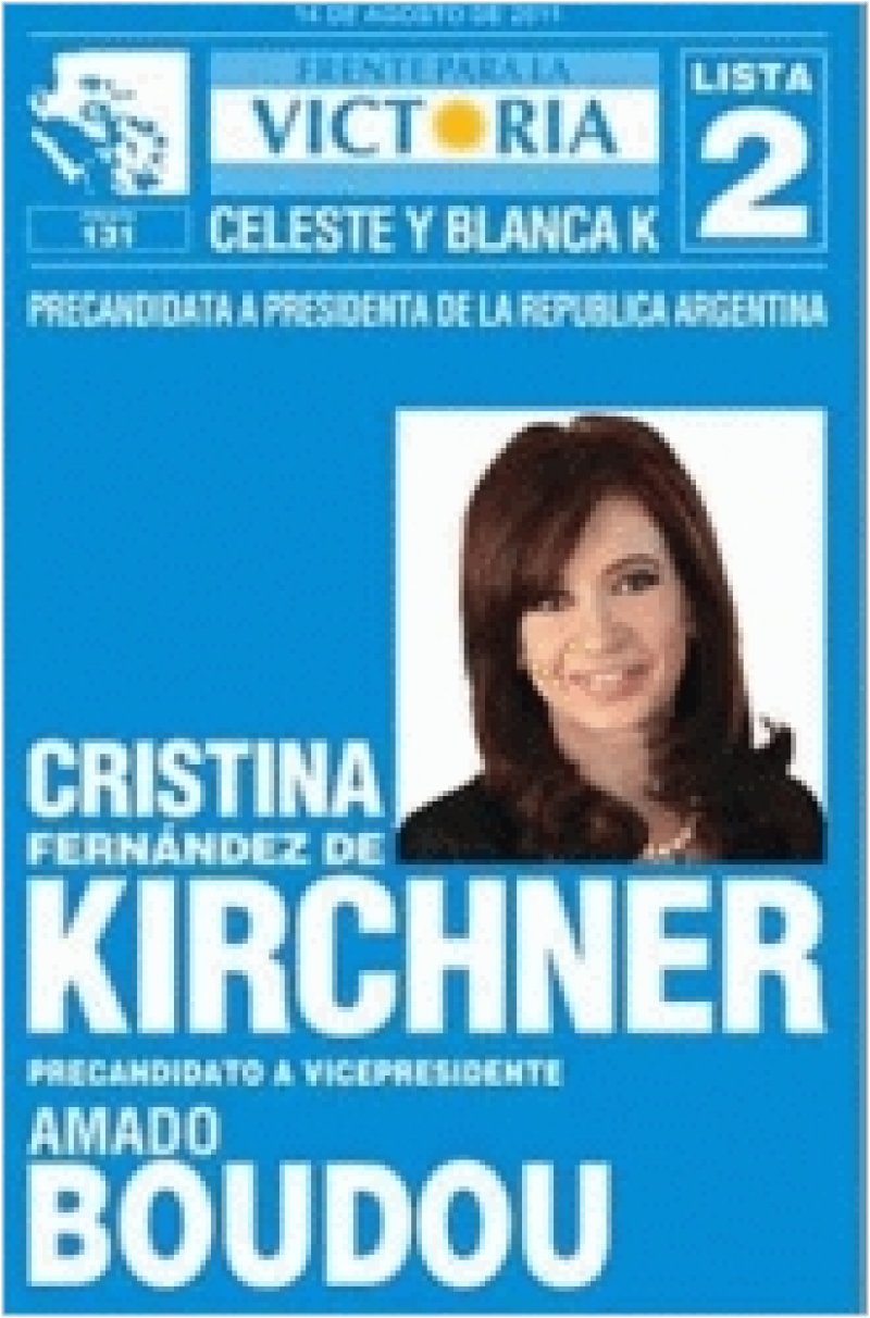 Resultado de imagen para presidenta victoria cristina kirchner